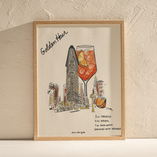 Load image into Gallery viewer, City Cocktail Series | Golden Hour Artist Print