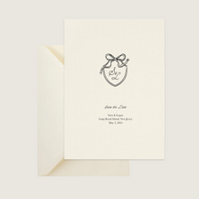 Load image into Gallery viewer, Semi-Custom Save the Date | Couple Crest