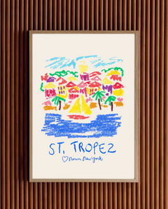 St. Tropez Artist Print