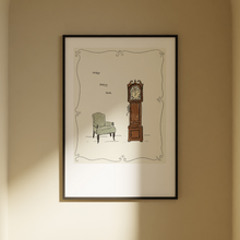 Load image into Gallery viewer, Nursery Art | Hickory Dickory Dock, Artist Print