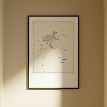 Load image into Gallery viewer, Nursery Art | The Cow Jumped Over the Moon, Artist Print