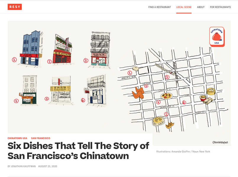 Six Dishes That Tell The Story of San Francisco’s Chinatown - Illustrated by Noun New York