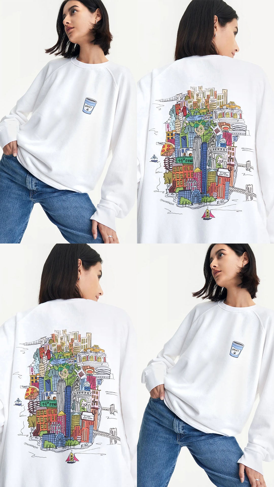 New York City Map, NYC Hoodie, New York City Fashion, DKNY, New York City Collab, Streetwear Collab