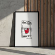 Load image into Gallery viewer, Negroni or Old Fashioned Guest Check Art Print