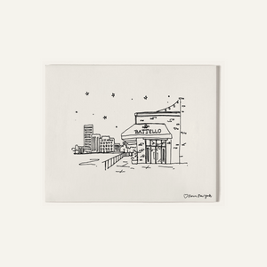 Custom Restaurant or Venue Print, Black & White