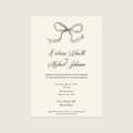 Semi-Custom Wedding Invitation | Bow Collection