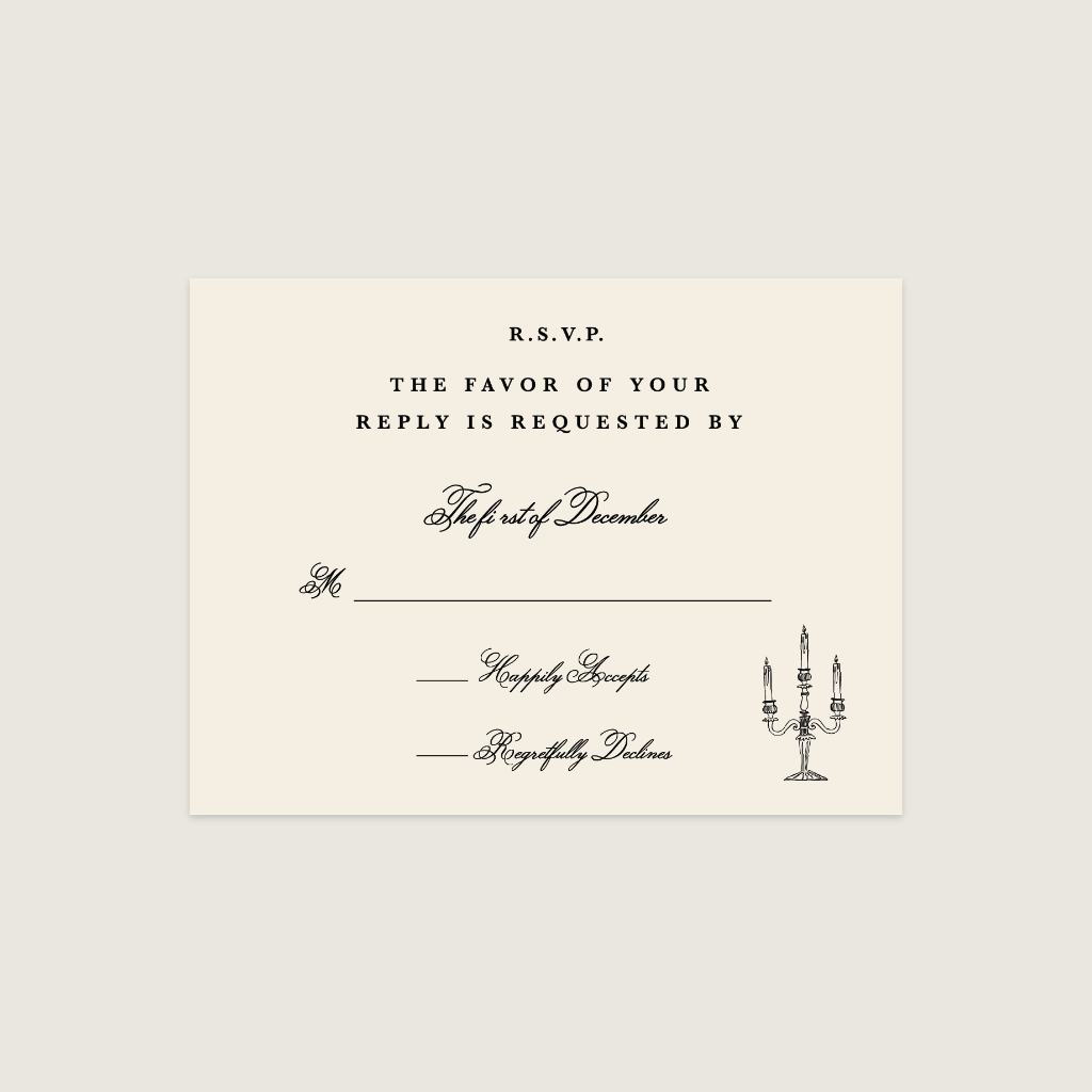 Semi-Custom RSVP Card | Choose Your Design