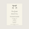 Semi-Custom Wedding Invitation | Champagne Flutes