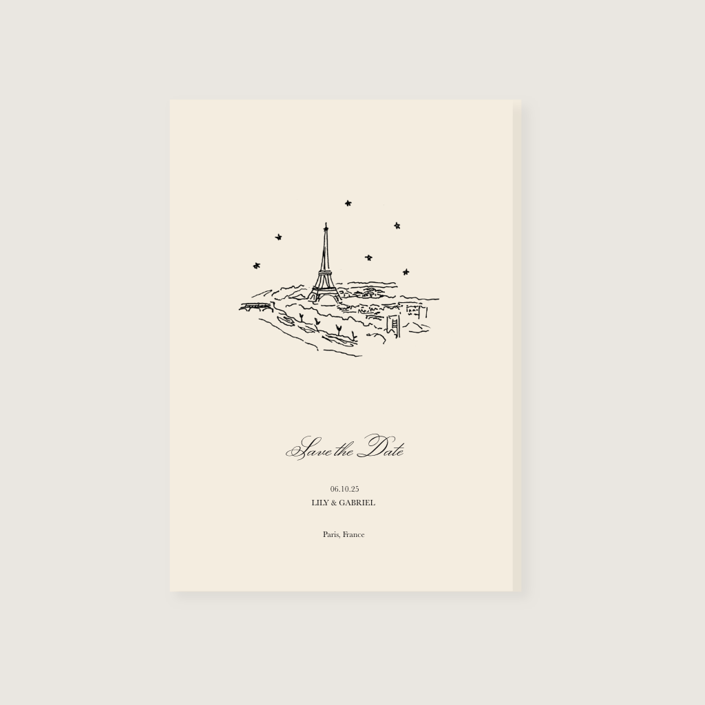 Semi-Custom Save the Date | Paris