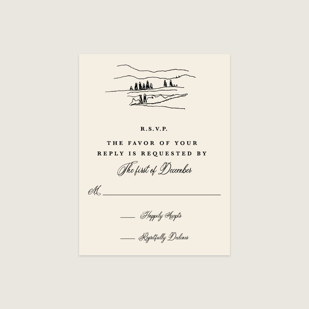 Semi-Custom RSVP Card | Choose Your Design