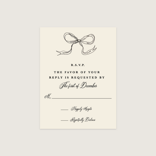 Semi-Custom RSVP Card | Choose Your Design