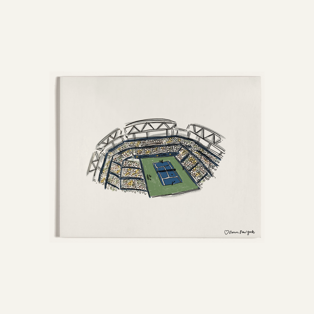 Limited Edition US Open Print – Tennis Arena