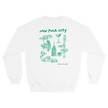 Load image into Gallery viewer, New York City Illustrated Crewneck in Green