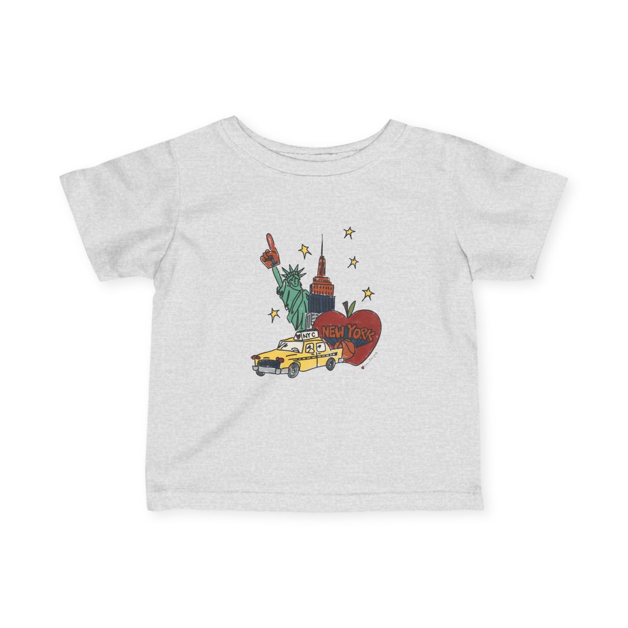 Infant Orange & Blue NYC Tee