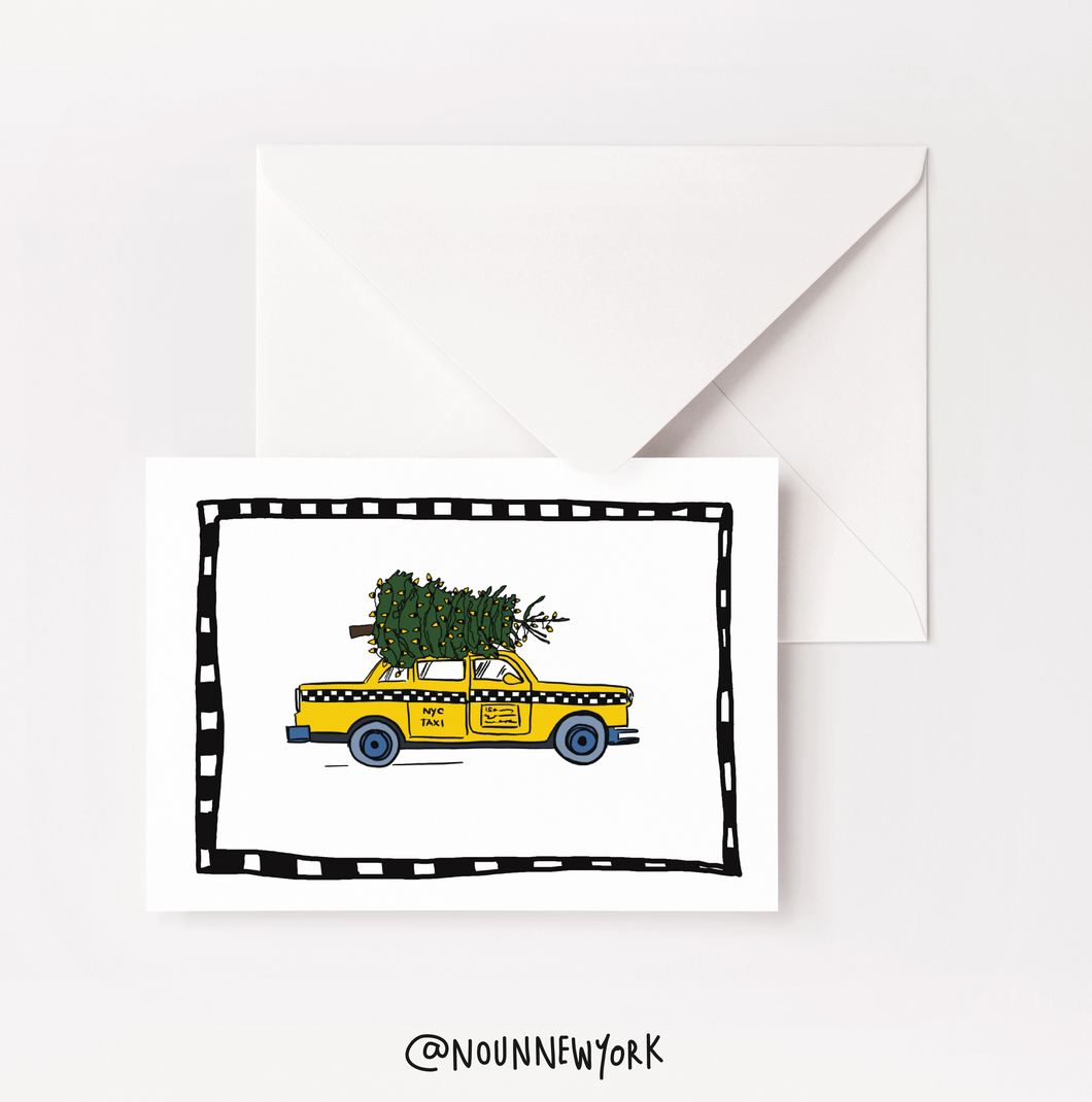 Taxi Holiday Card