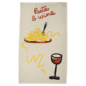 Pasta & Wine, Tea Towel