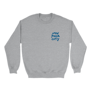New York City Illustrated Crewneck in Blue