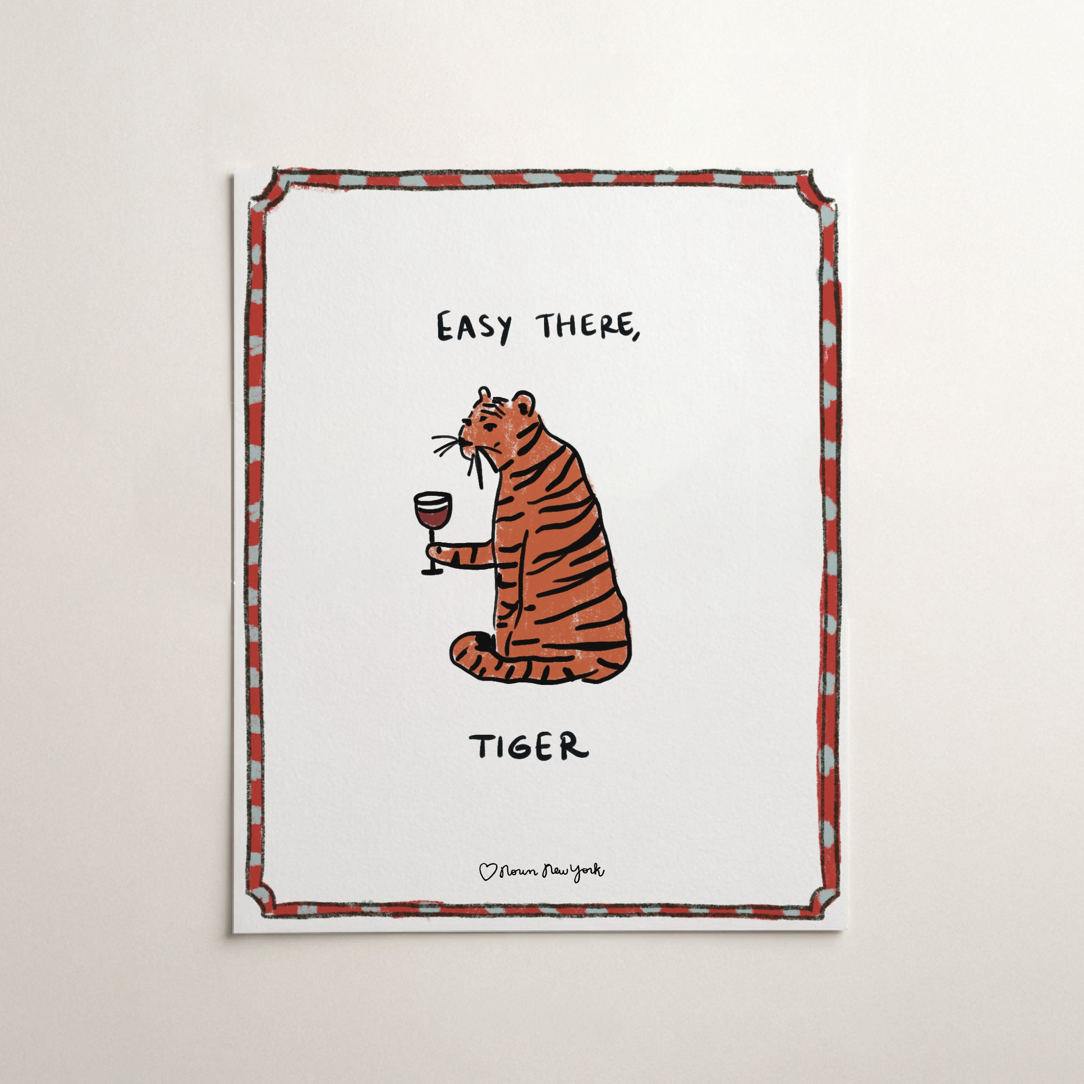 Easy There Tiger Wall Art