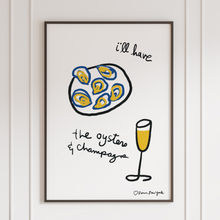 Load image into Gallery viewer, Made With Love, Oysters &amp; Champagne Poster