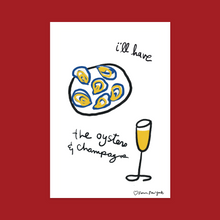 Load image into Gallery viewer, Made With Love, Oysters &amp; Champagne Poster