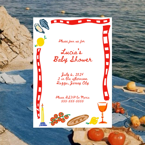 Aperitivo, Chef's Kiss, Italian Themed Party- DIGITAL TEMPLATE*