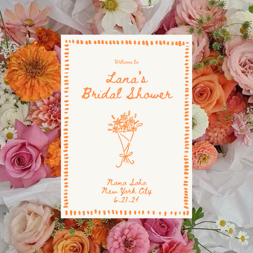 Floral Themed Bridal Shower Bundle- DIGITAL TEMPLATE*