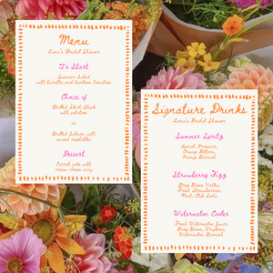 Floral Themed Bridal Shower Bundle- DIGITAL TEMPLATE*