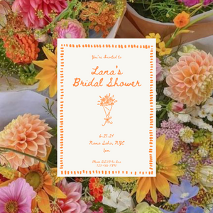 Floral Themed Bridal Shower Bundle- DIGITAL TEMPLATE*