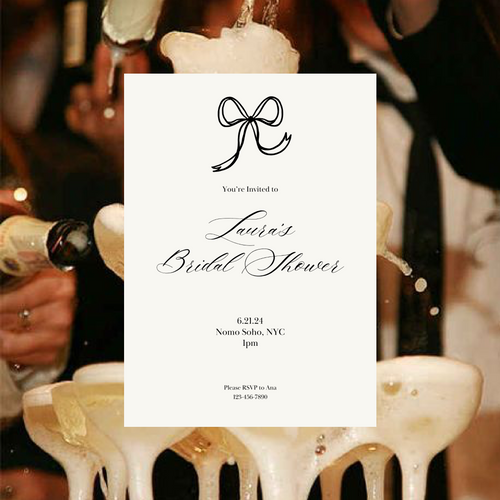 Bow Themed Bridal Shower Bundle- DIGITAL TEMPLATE*