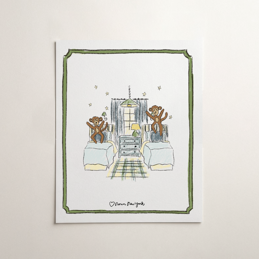 Concrete Jungle Print | No More Monkeys Jumping on the Bed