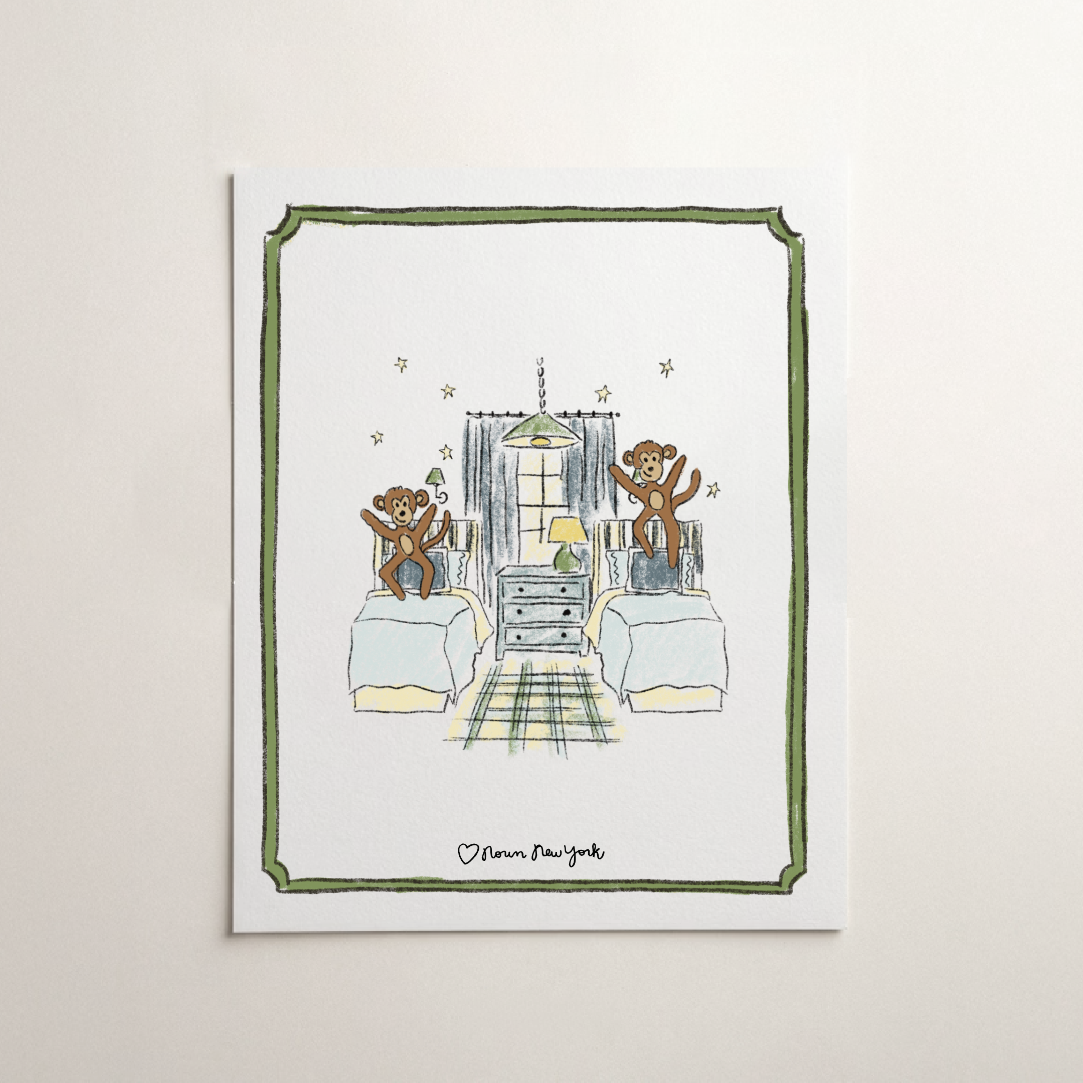 Concrete Jungle Print | No More Monkeys Jumping on the Bed