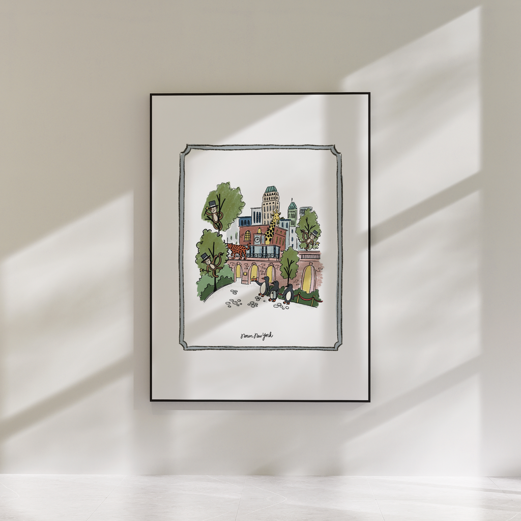 Concrete Jungle Print | The Central Park Zoo