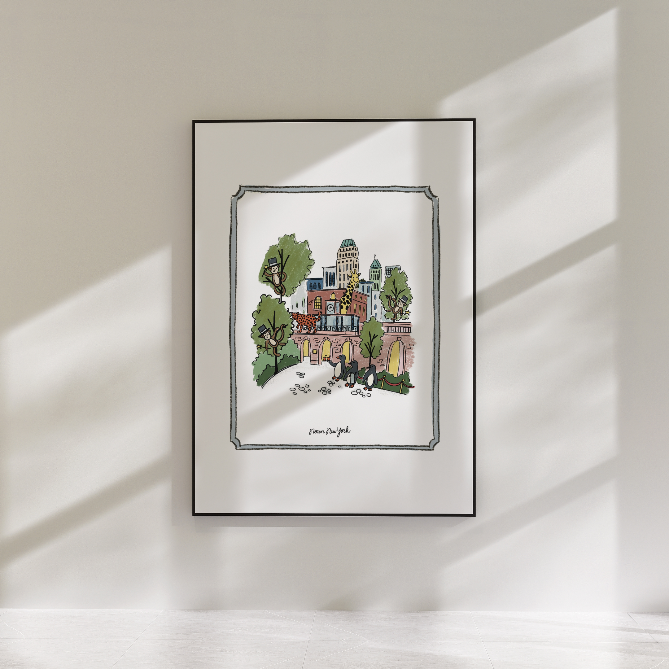 Concrete Jungle Print | The Central Park Zoo