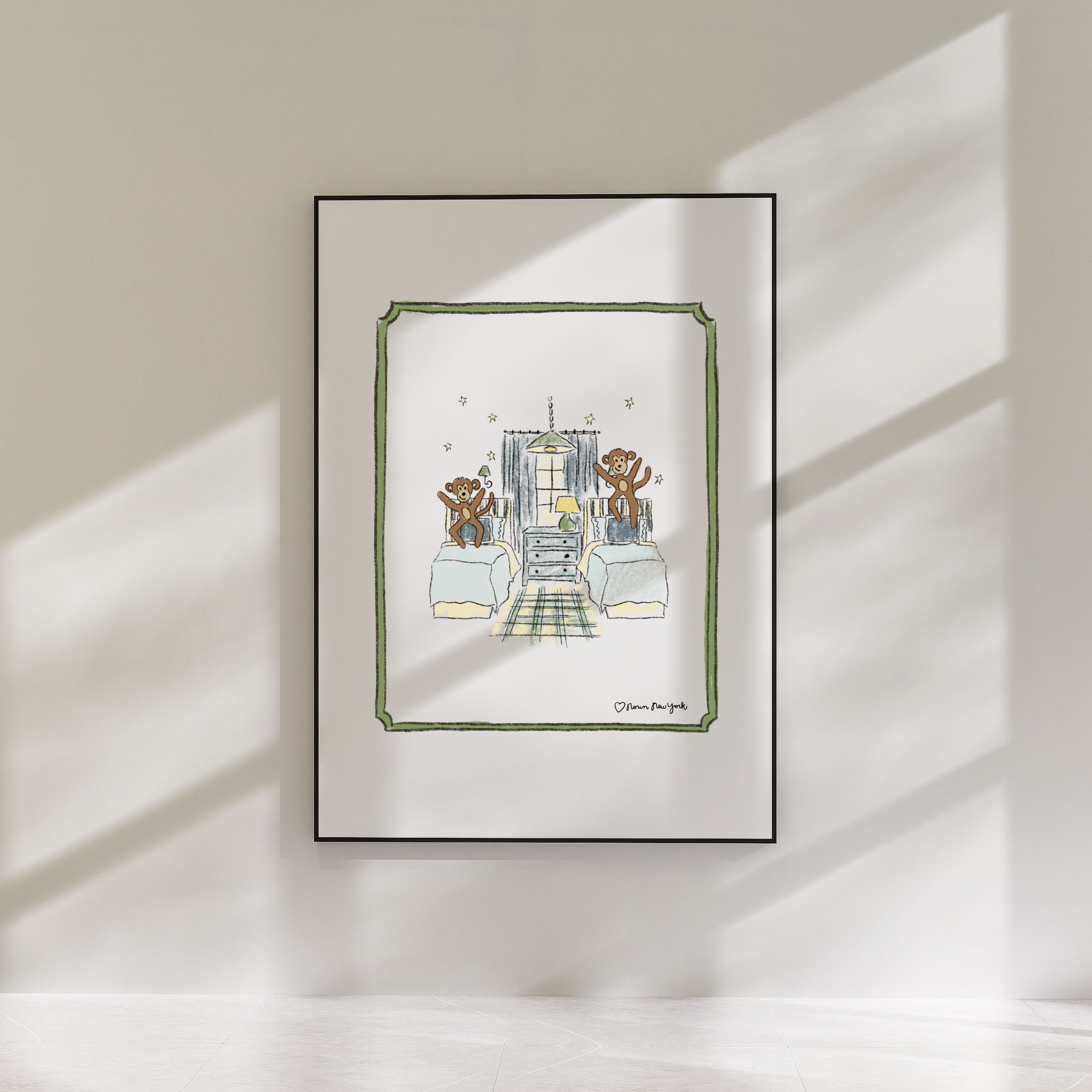 Concrete Jungle Print | No More Monkeys Jumping on the Bed