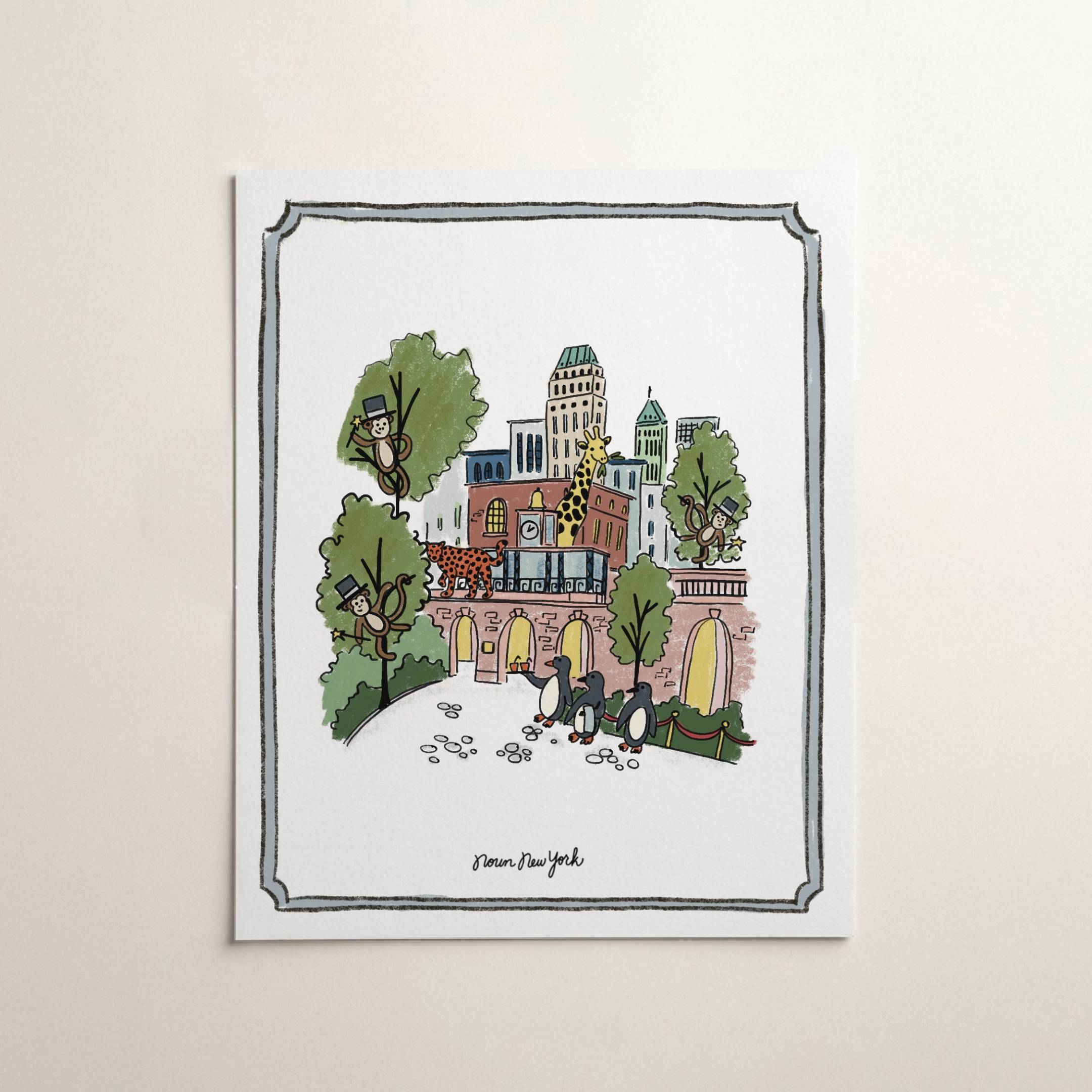 Concrete Jungle Print | The Central Park Zoo