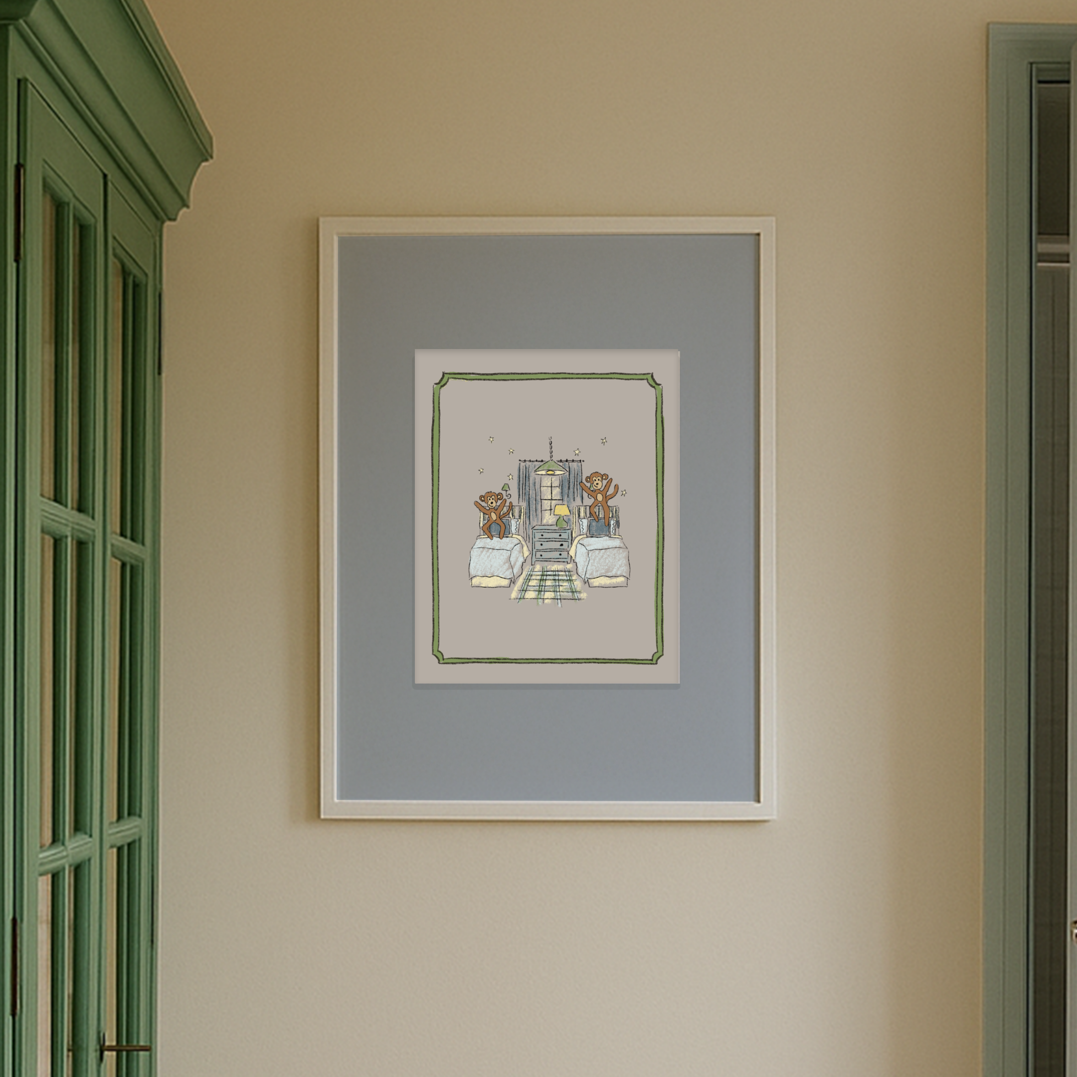 Concrete Jungle Print | No More Monkeys Jumping on the Bed