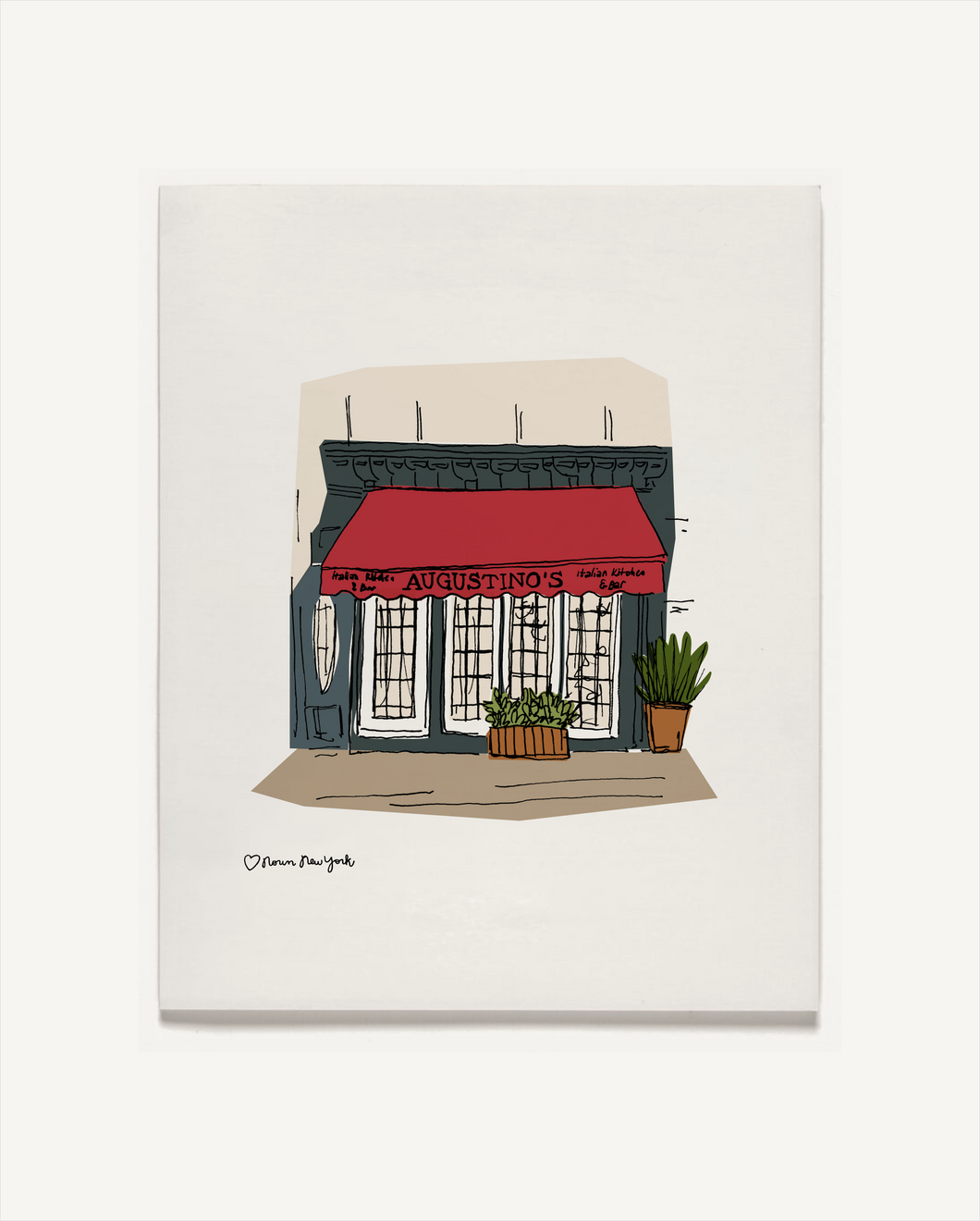 Custom Sketch of Your Favorite Restaurant