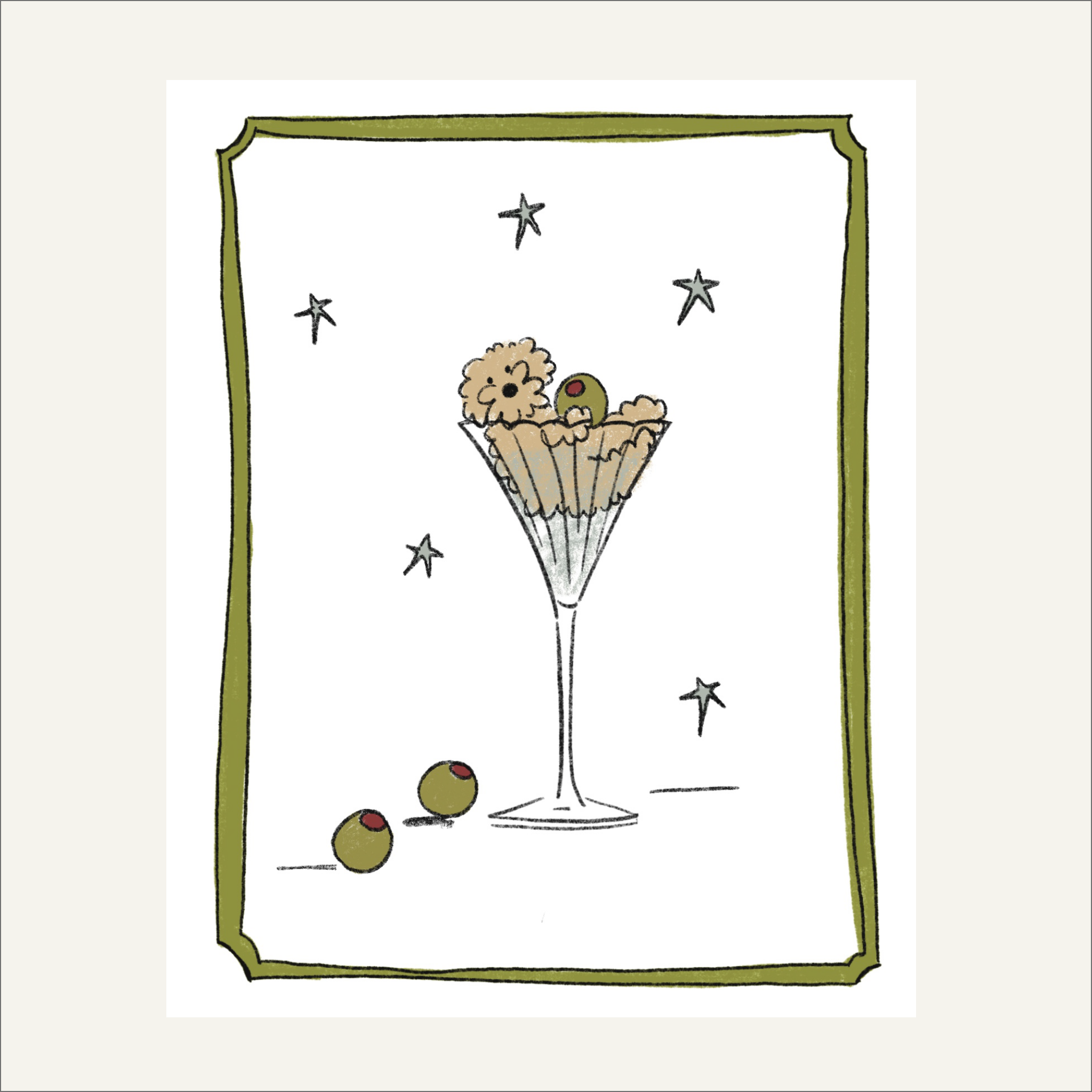 Pawfect Cocktail  | The Doodle Martini