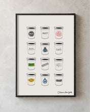 Load image into Gallery viewer, Hoboken Coffee Cups Print