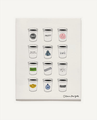 Hoboken Coffee Cups Print