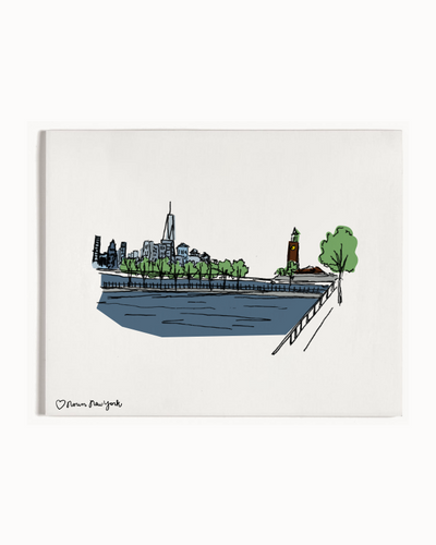 Hoboken Waterfront Artist Print