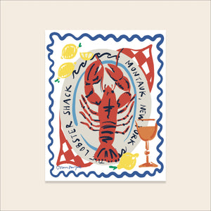 Montauk, The Hamptons Lobster Print