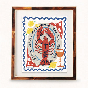 Montauk, The Hamptons Lobster Print