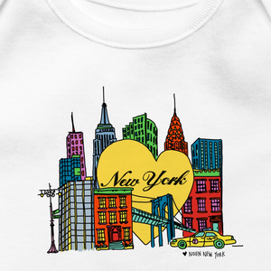 New York City Baby Short Sleeve Onesie