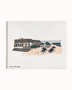 Navy Beach Hamptons Print