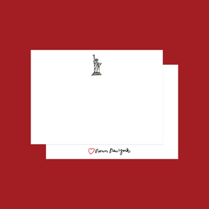 Statue of Liberty Martini Notecard