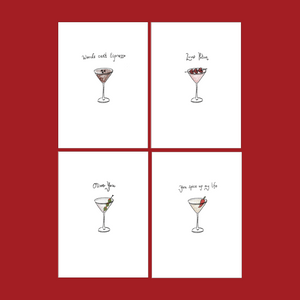 Cocktail Cards, 4 Pack