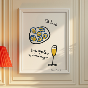 Made With Love, Oysters & Champagne Poster