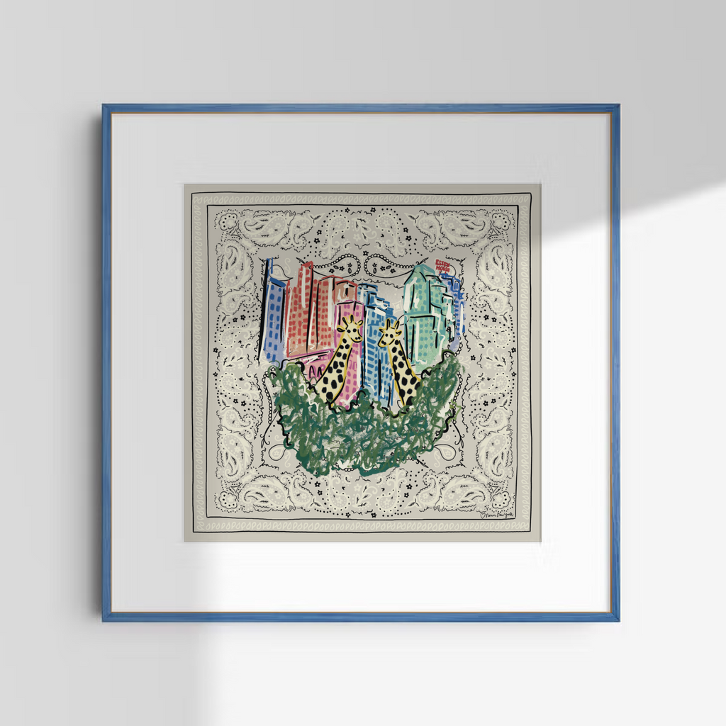 Concrete Jungle Silk Scarf