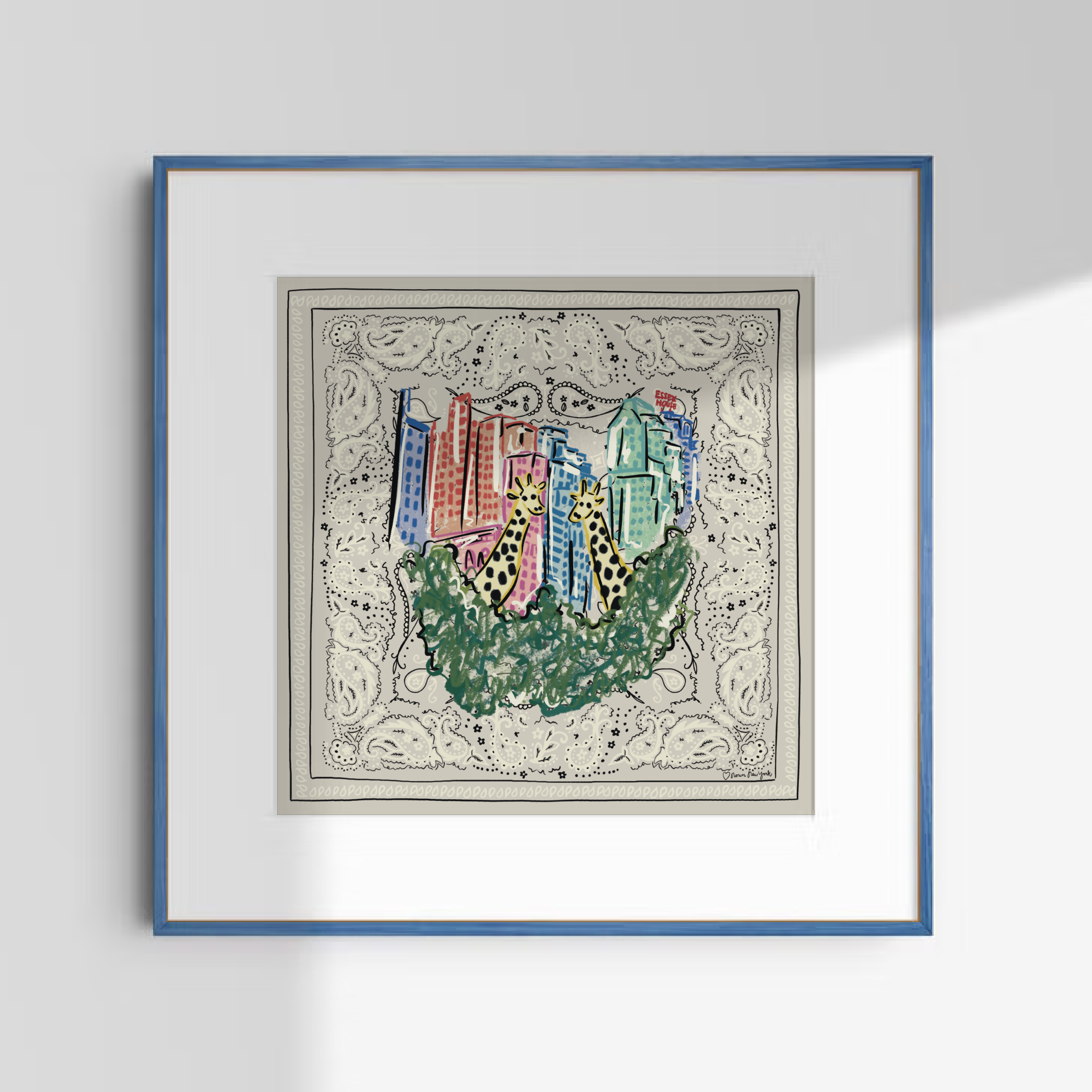 Concrete Jungle Silk Scarf